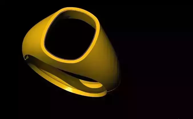 cushion stone ring 3dm file