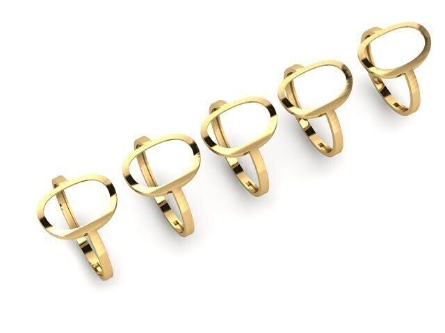 Gold Ring Jewelry  Ring stl 3dm 3dprintmodel 3D print model