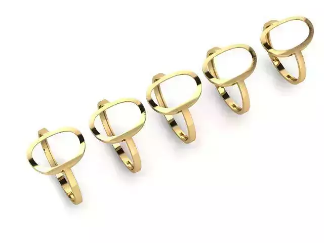Gold Ring Jewelry  Ring stl 3dm 3dprintmodel 3D print model