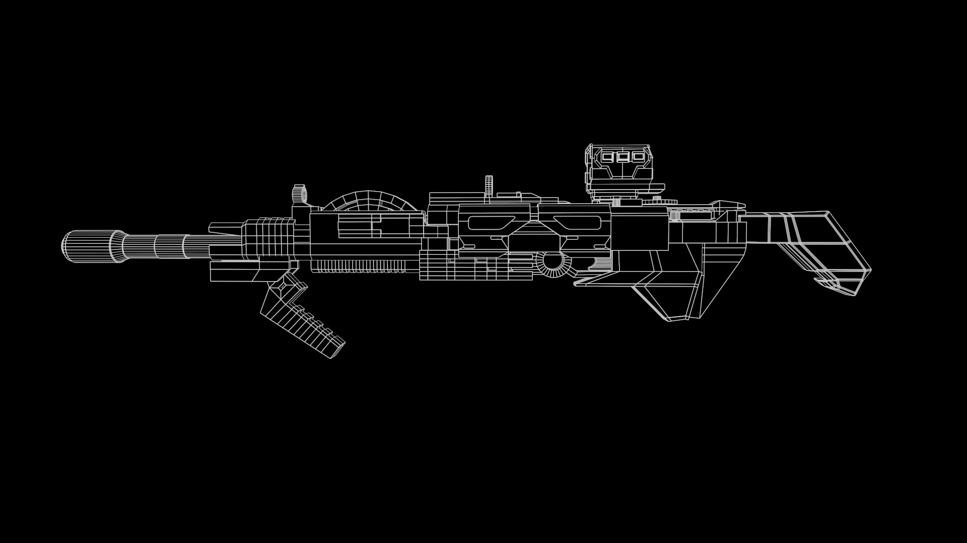 Submachine Gun Fps - Tps Low-poly 3D model_13