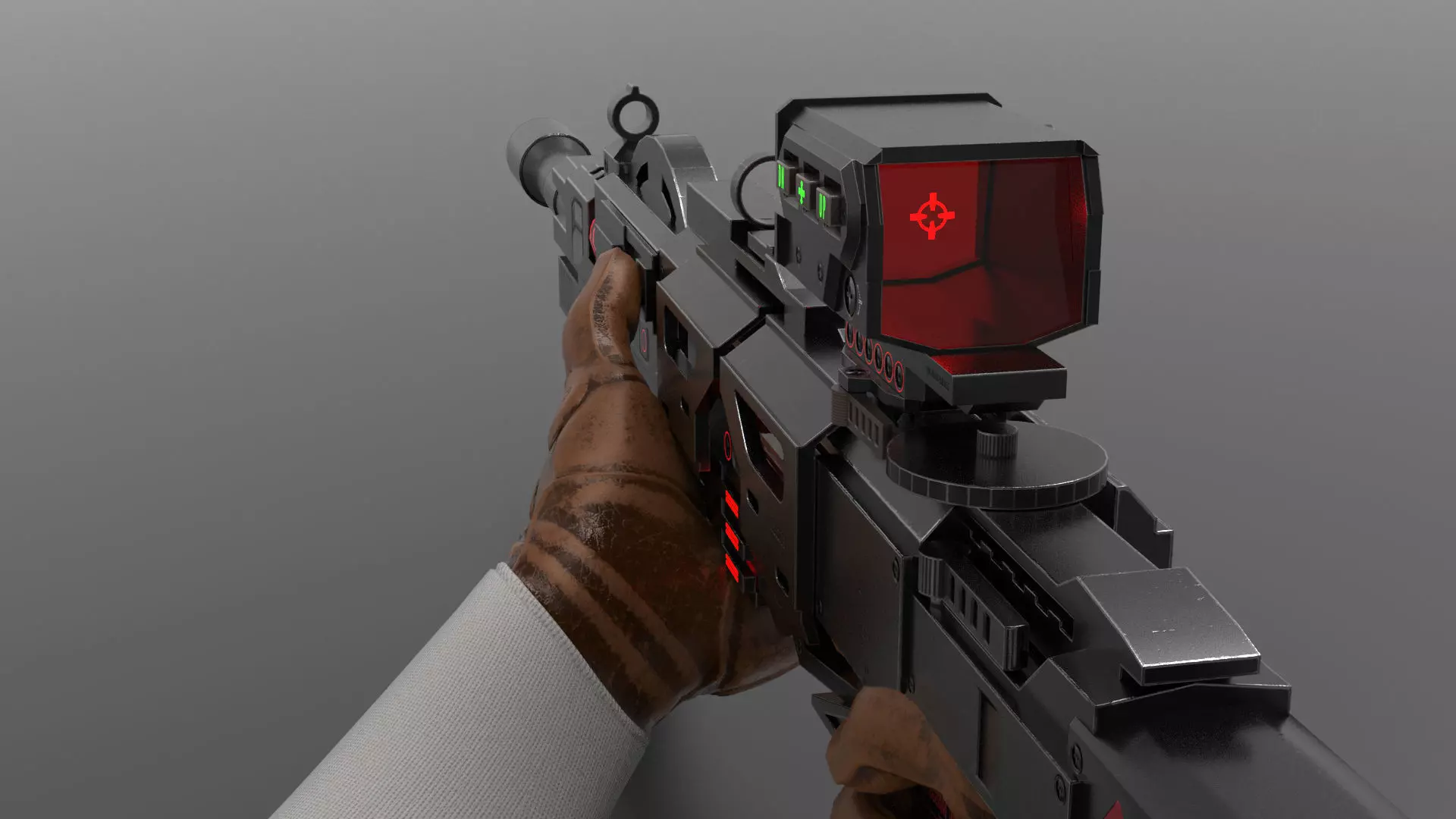 Submachine Gun Fps - Tps Low-poly 3D model_0