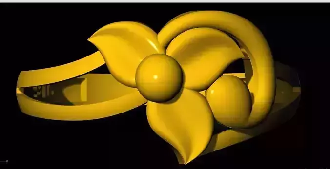 flower ring 3dm file