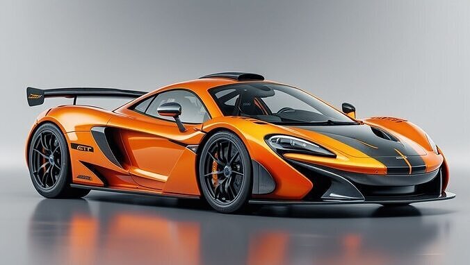 McLaren P1 GTR 3D Model Low-poly 3D model