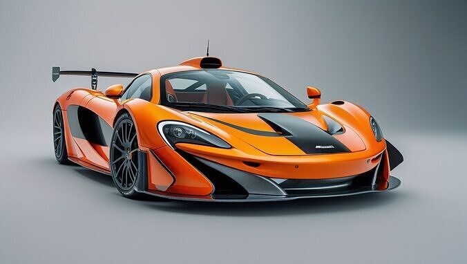 McLaren P1 GTR 3D Model Low-poly 3D model 3