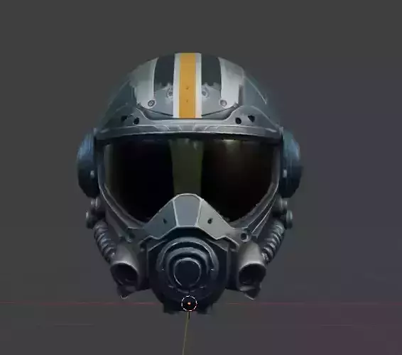 Combat Helmet Game-Ready 3D Model with PBR Textures