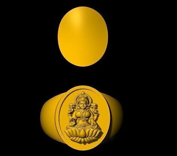 laxmi ring 3dm file 3D print model
