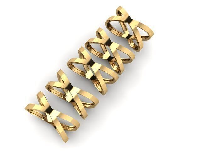 Gold Ring Jewelry  Ring stl 3dm 3dprintmodel 3D print model