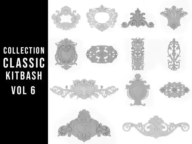 13 Architecture Classic Kitbash Vol 6