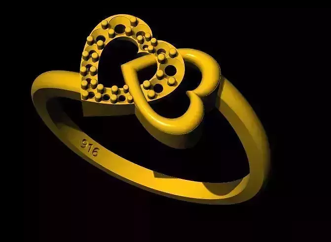 heart ring 3dm file