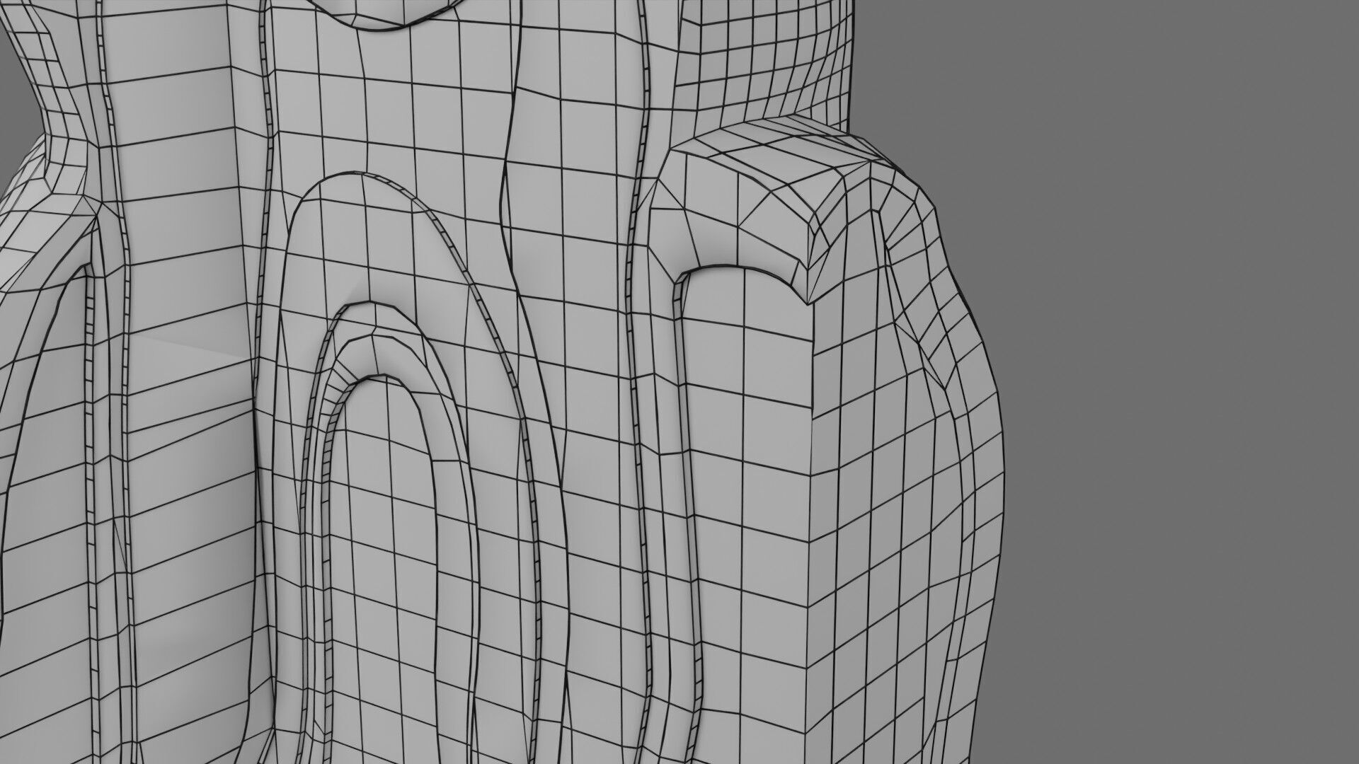 Teeth schematic cut sectional labelled Low-poly 3D model_25