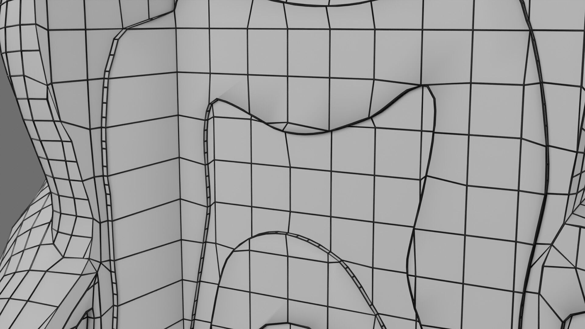 Teeth schematic cut sectional labelled Low-poly 3D model_18