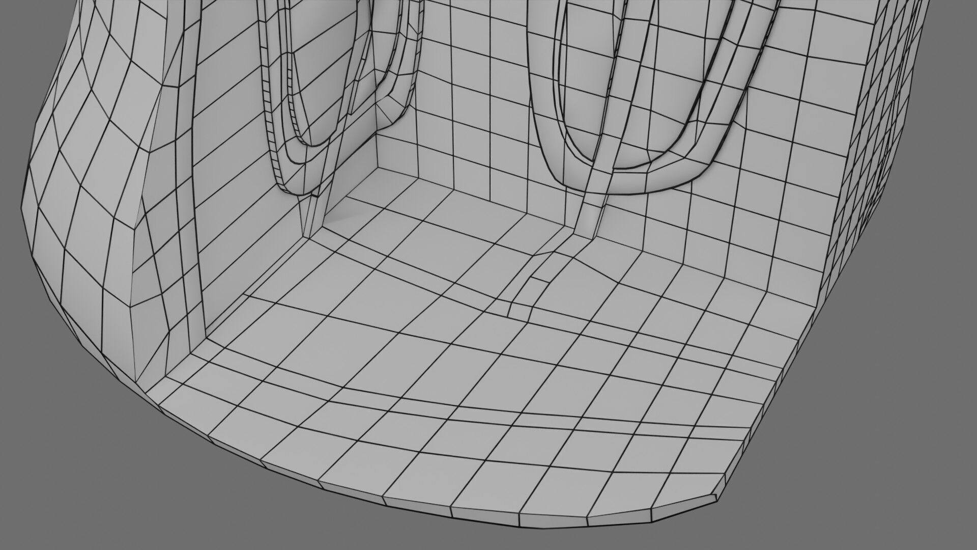 Teeth schematic cut sectional labelled Low-poly 3D model_24