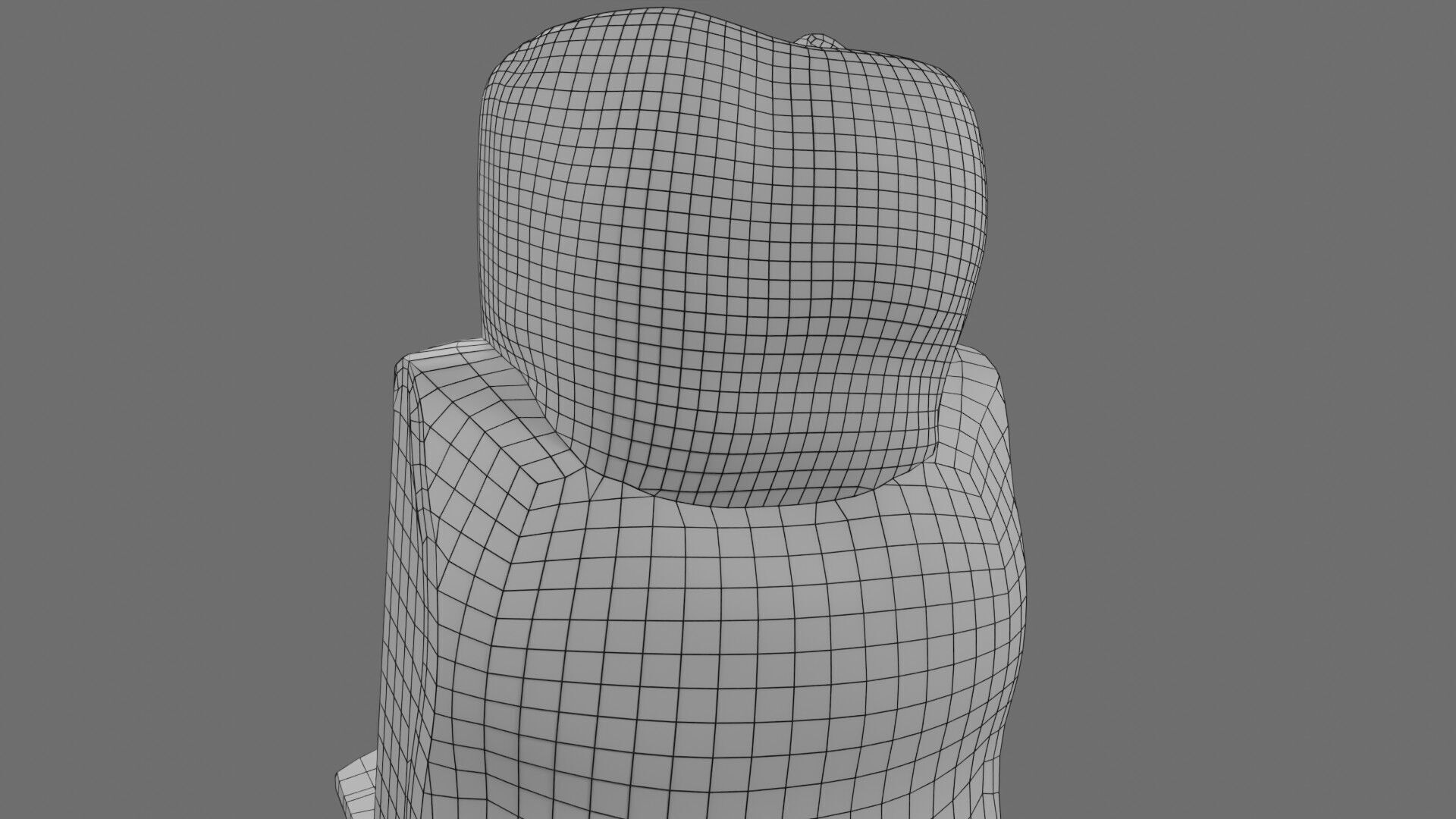 Teeth schematic cut sectional labelled Low-poly 3D model_31