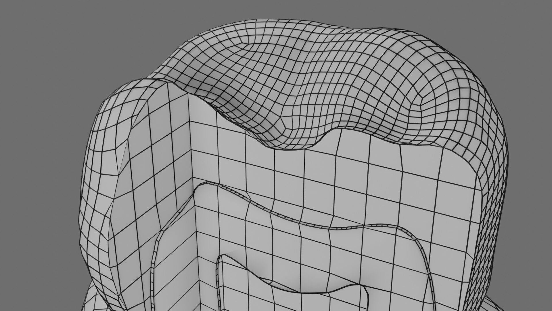 Teeth schematic cut sectional labelled Low-poly 3D model_21