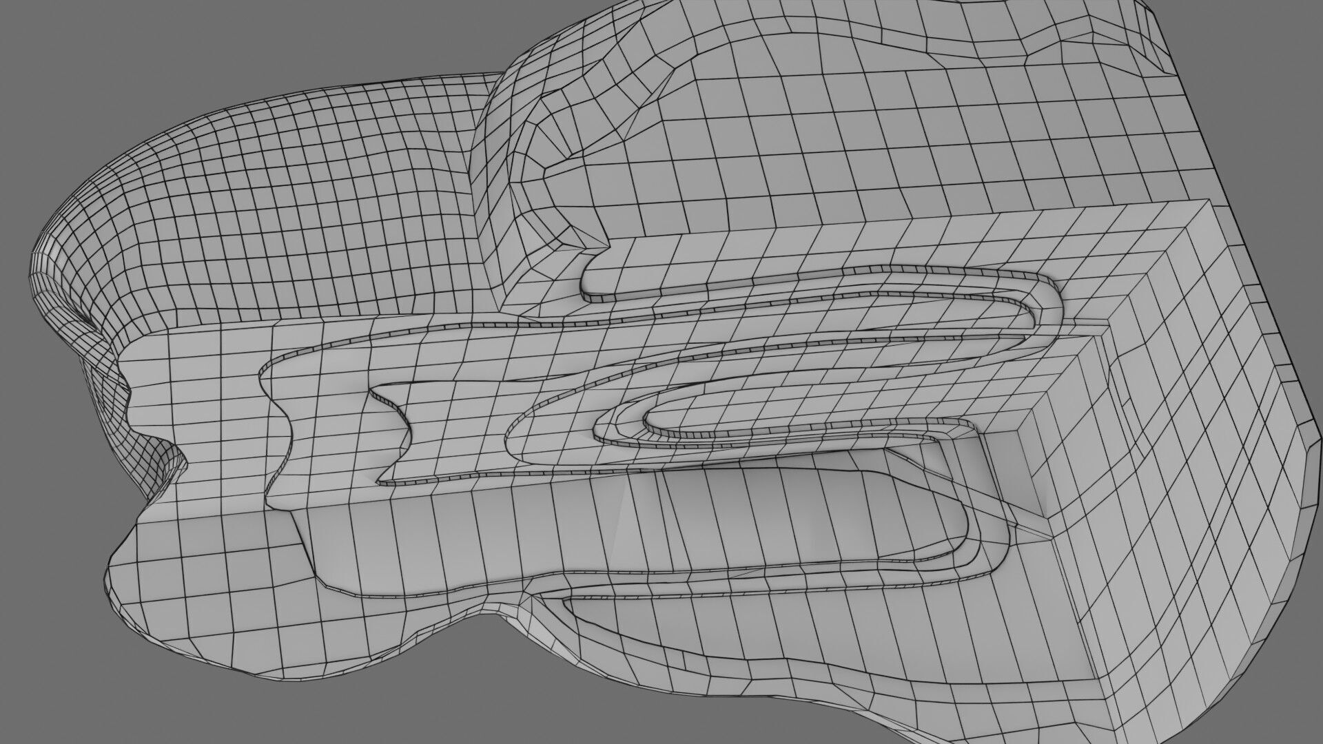 Teeth schematic cut sectional labelled Low-poly 3D model_20