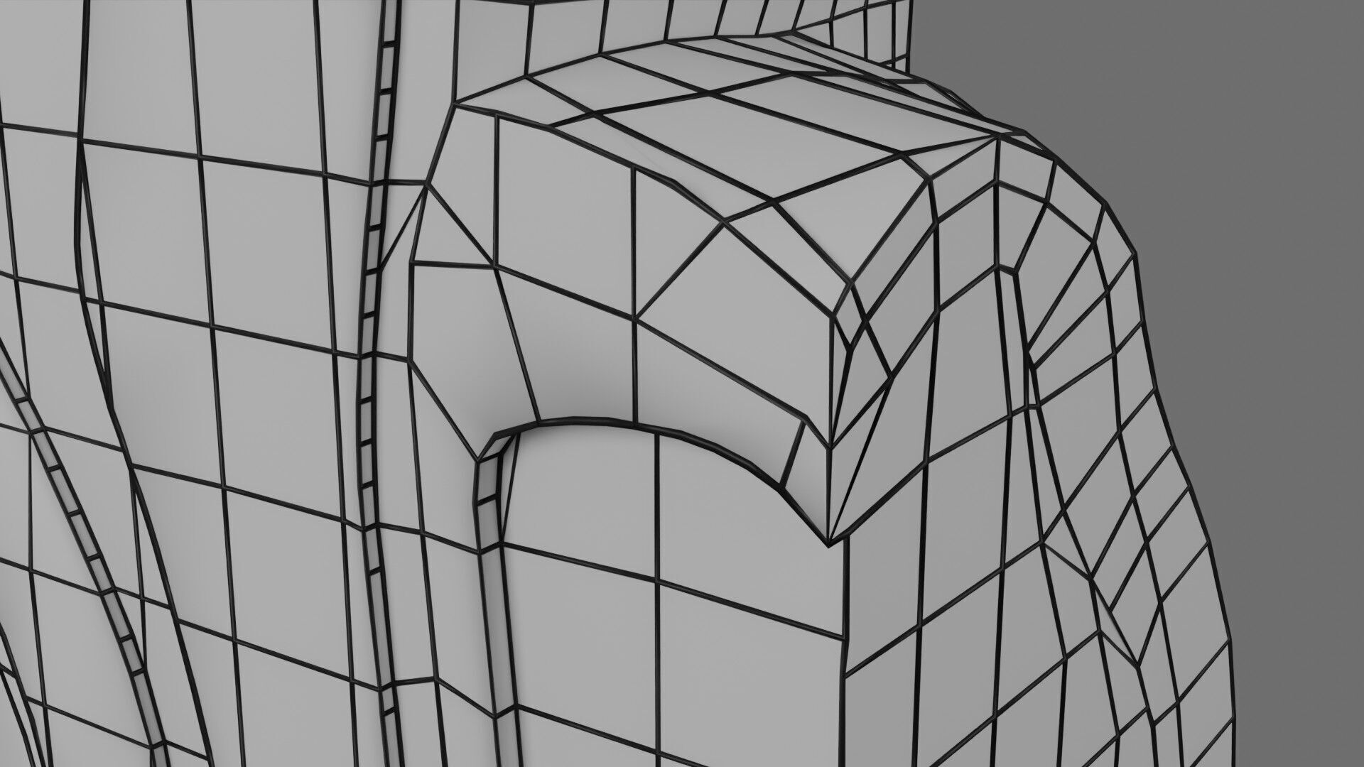 Teeth schematic cut sectional labelled Low-poly 3D model_28