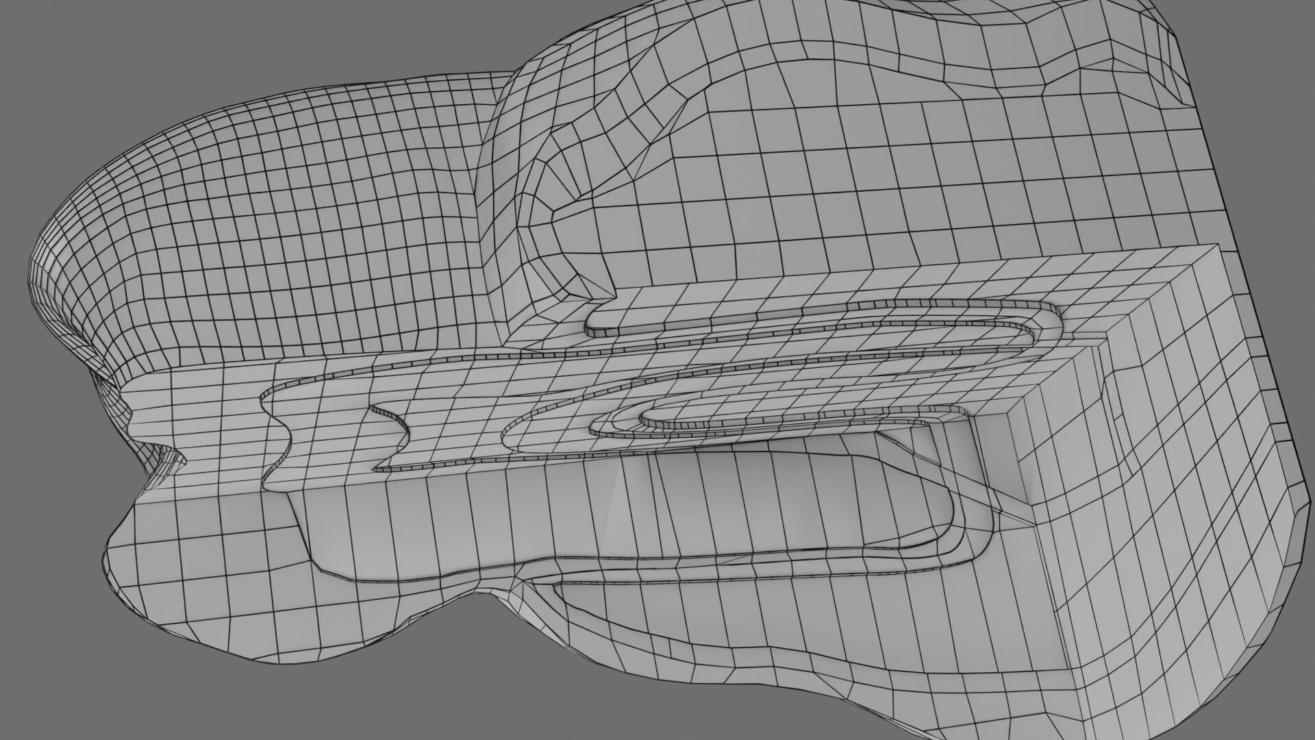 Teeth schematic cut sectional labelled Low-poly 3D model_26