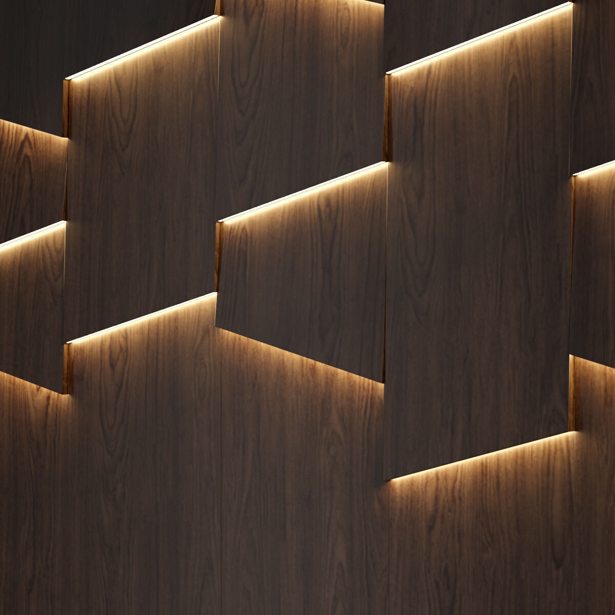 Wall panel 0289-shpon2 3D model_2