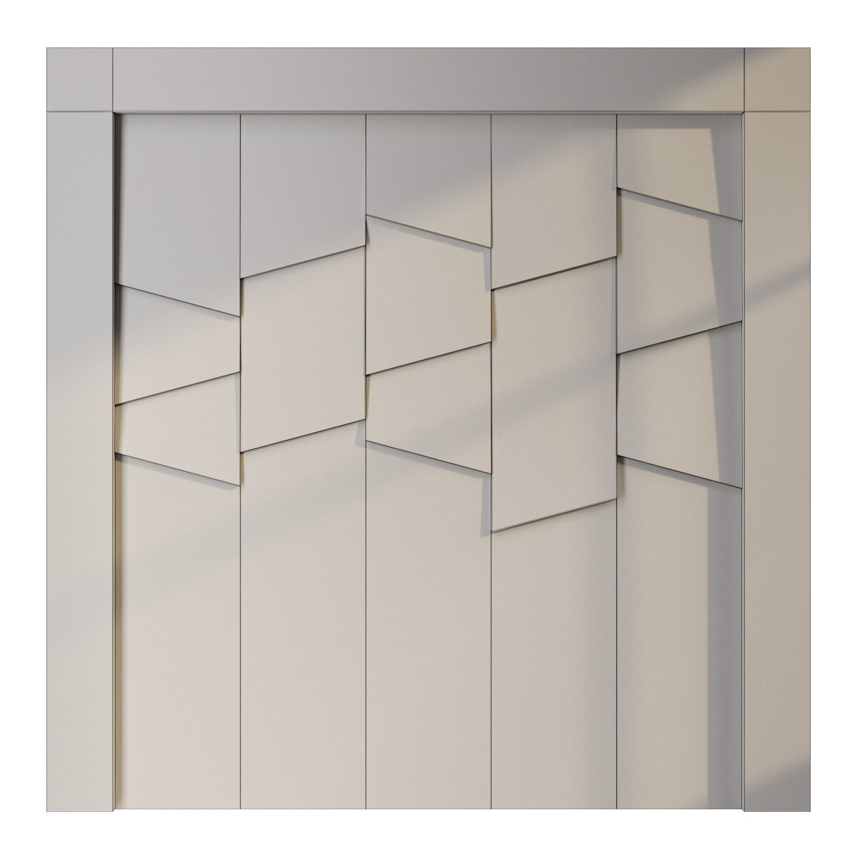 Wall panel 0289-shpon2 3D model_3