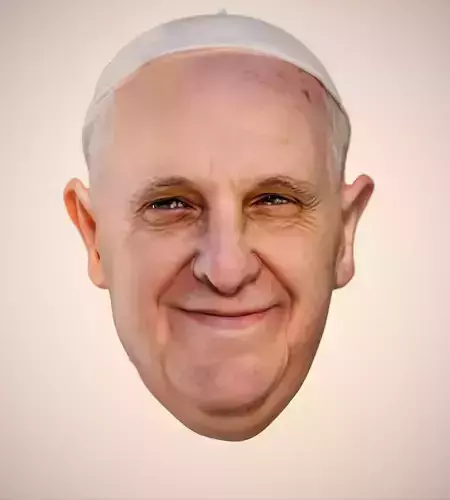 Pope Francis Franciscus Francesco Francisco head headsculpt