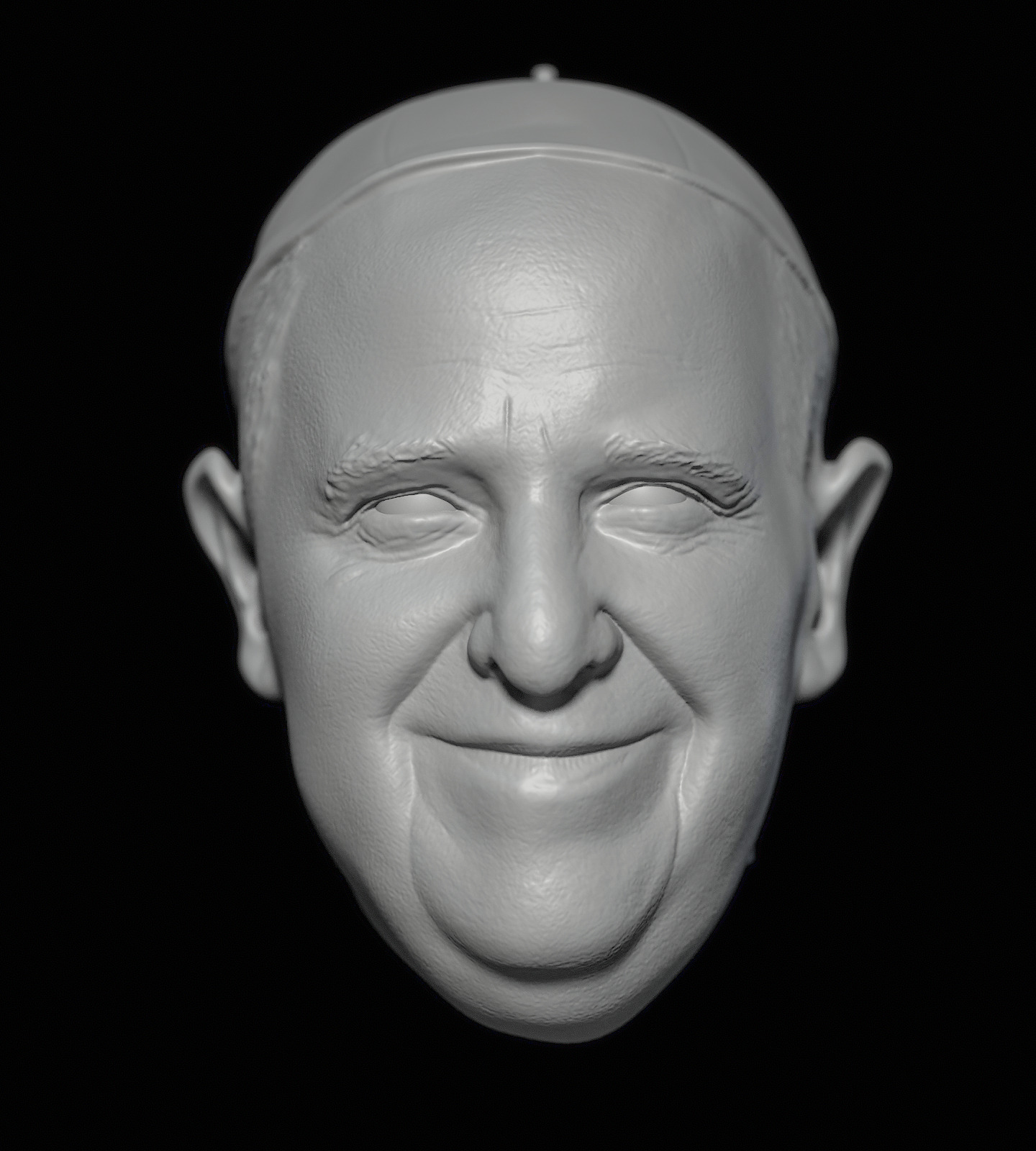 Pope Francis Franciscus Francesco Francisco head headsculpt 3D print model_3