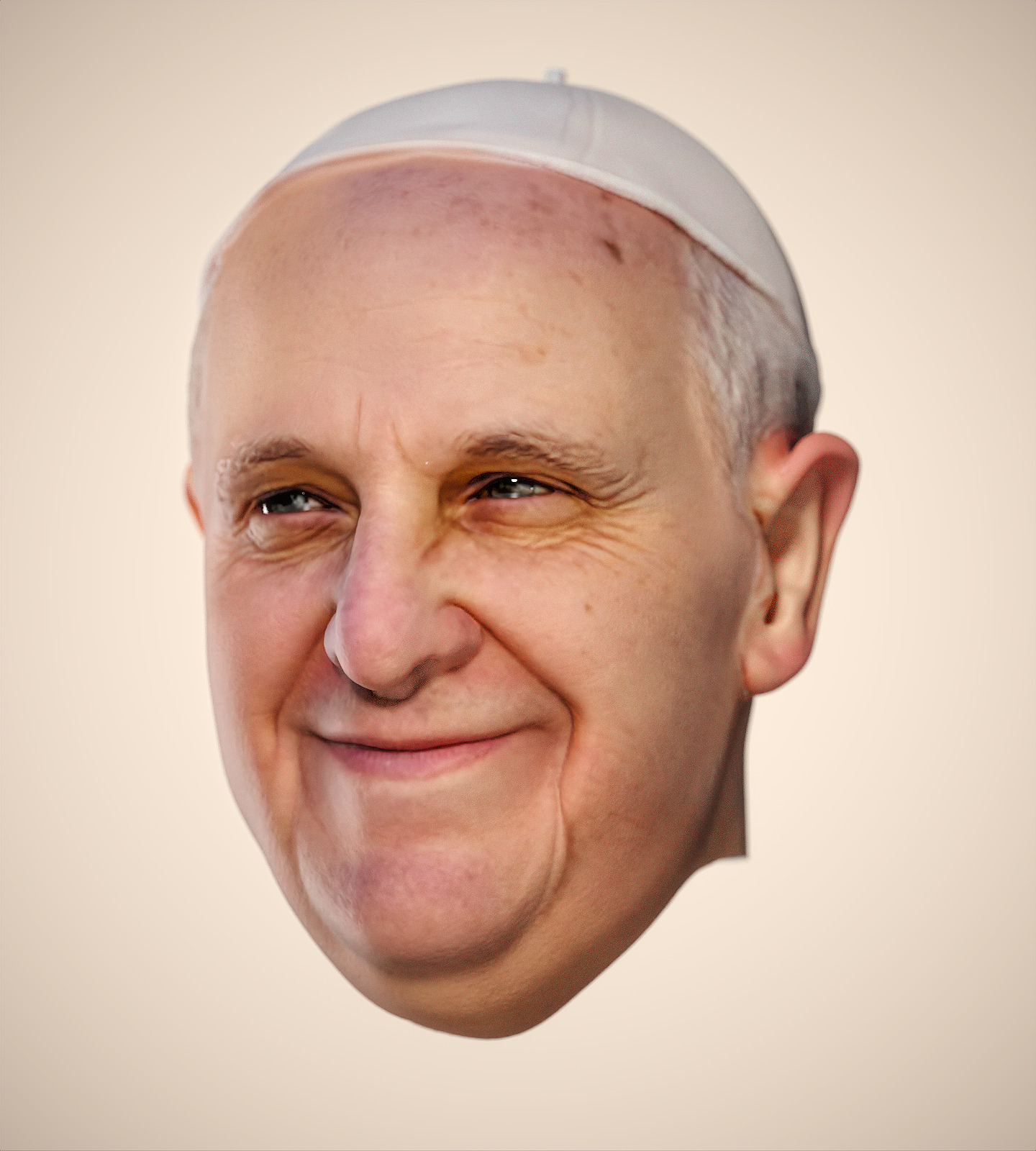 Pope Francis Franciscus Francesco Francisco head headsculpt 3D print model_2