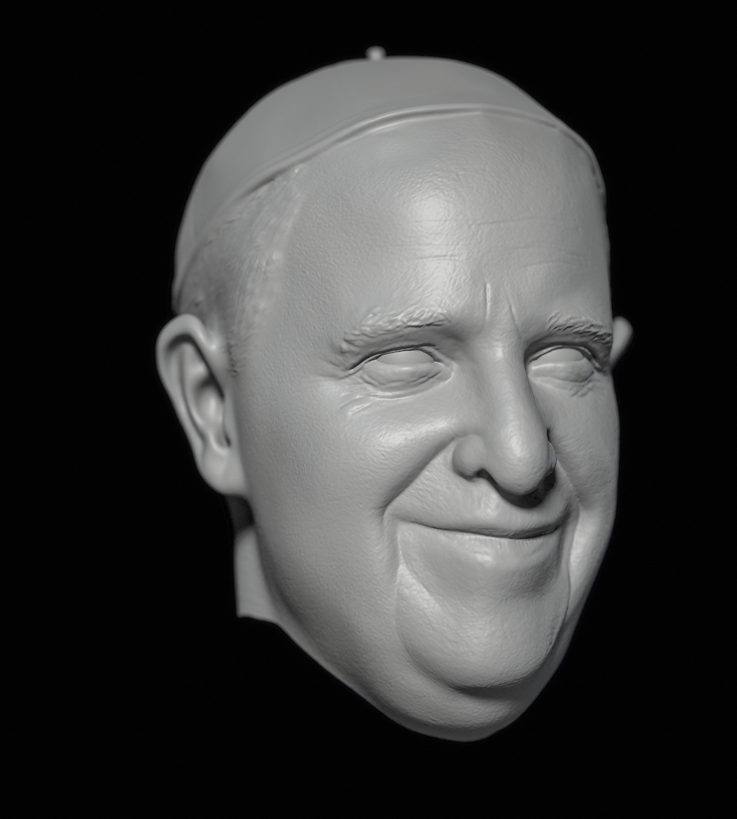 Pope Francis Franciscus Francesco Francisco head headsculpt 3D print model_4