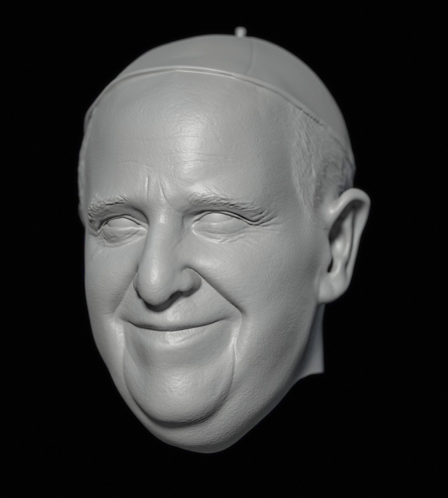Pope Francis Franciscus Francesco Francisco head headsculpt 3D print model_5