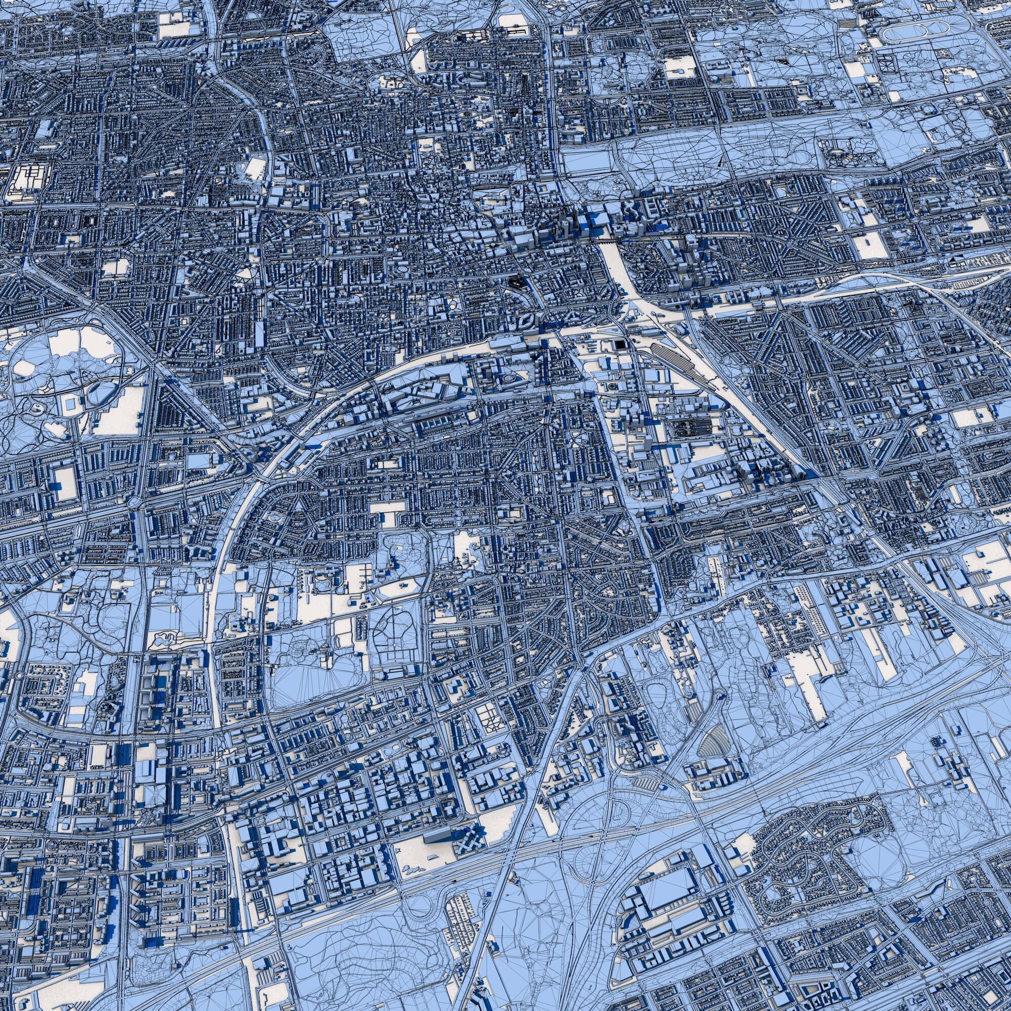 The Hague City Netherlands 3D model_9