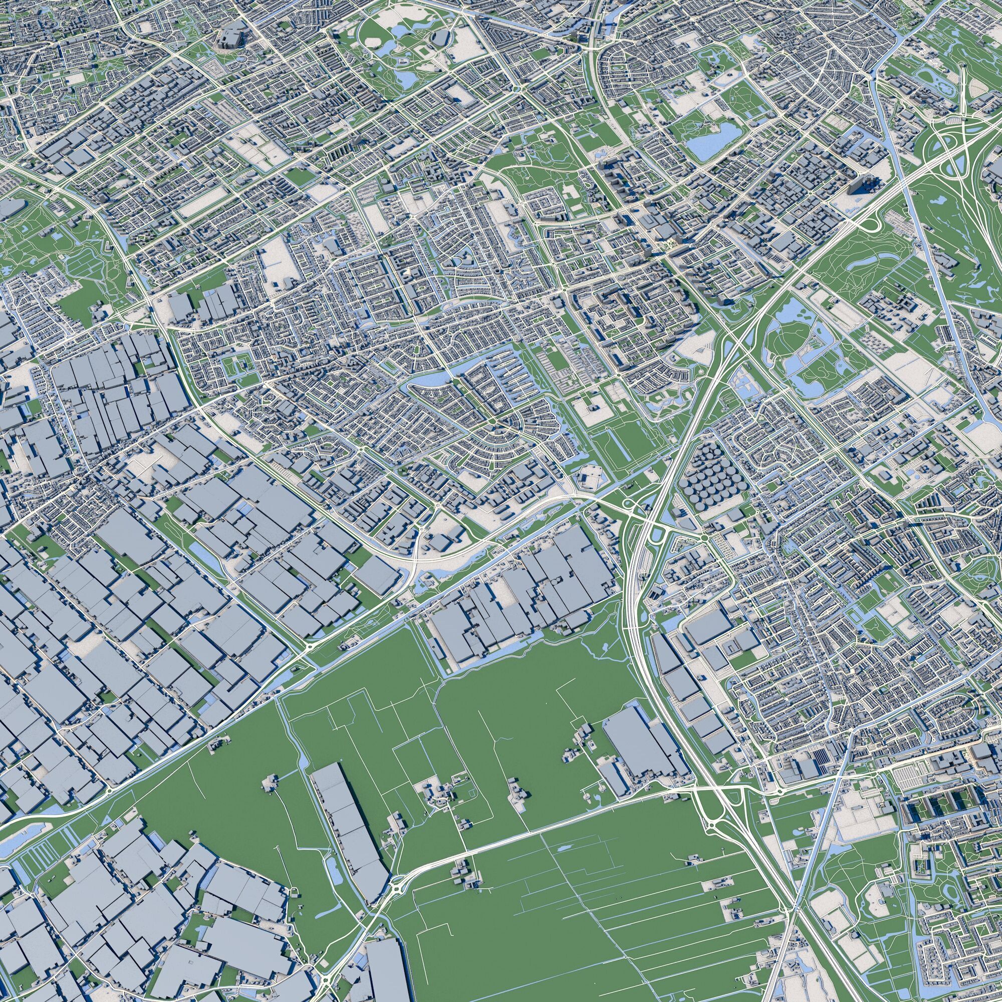 The Hague City Netherlands 3D model_3