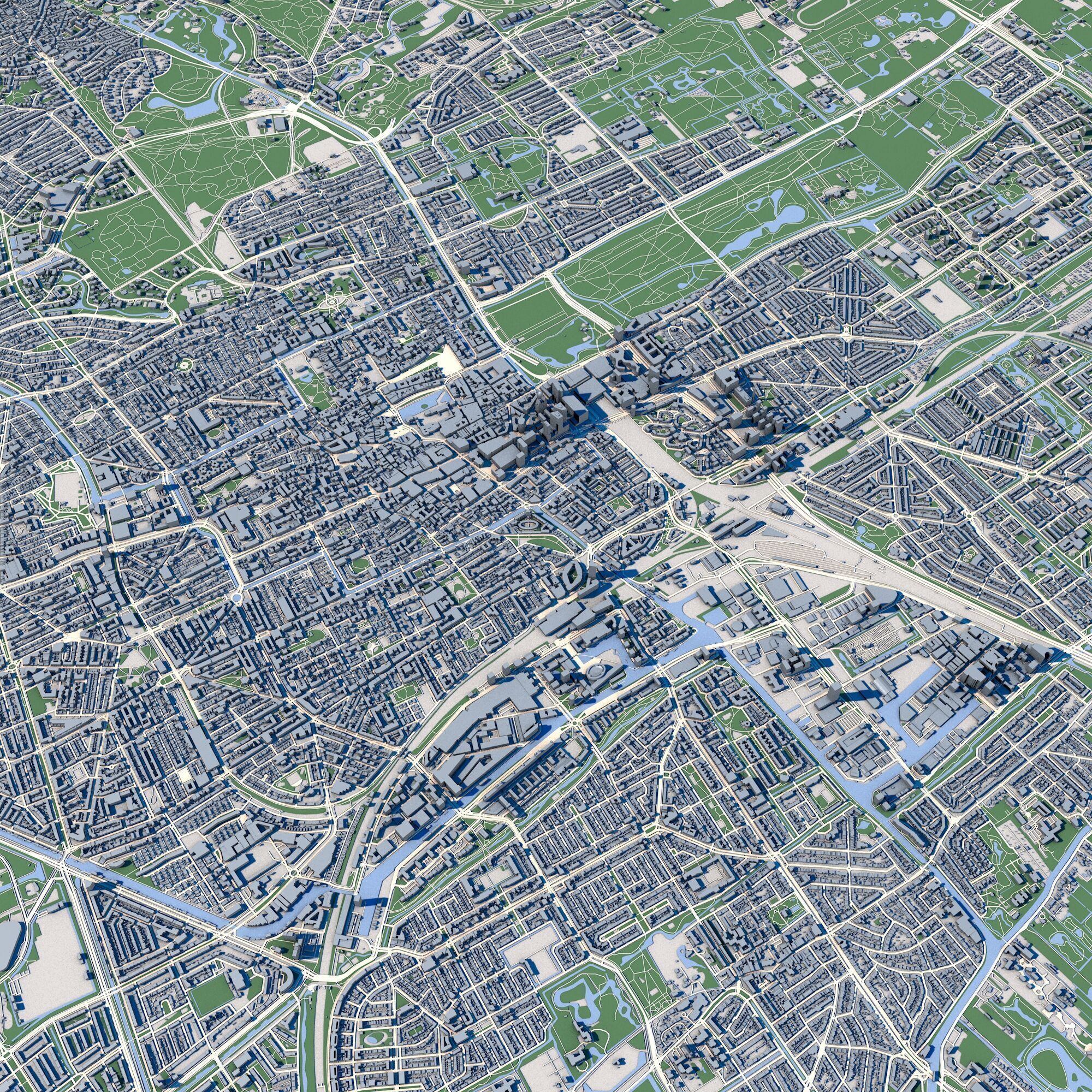 The Hague City Netherlands 3D model_5