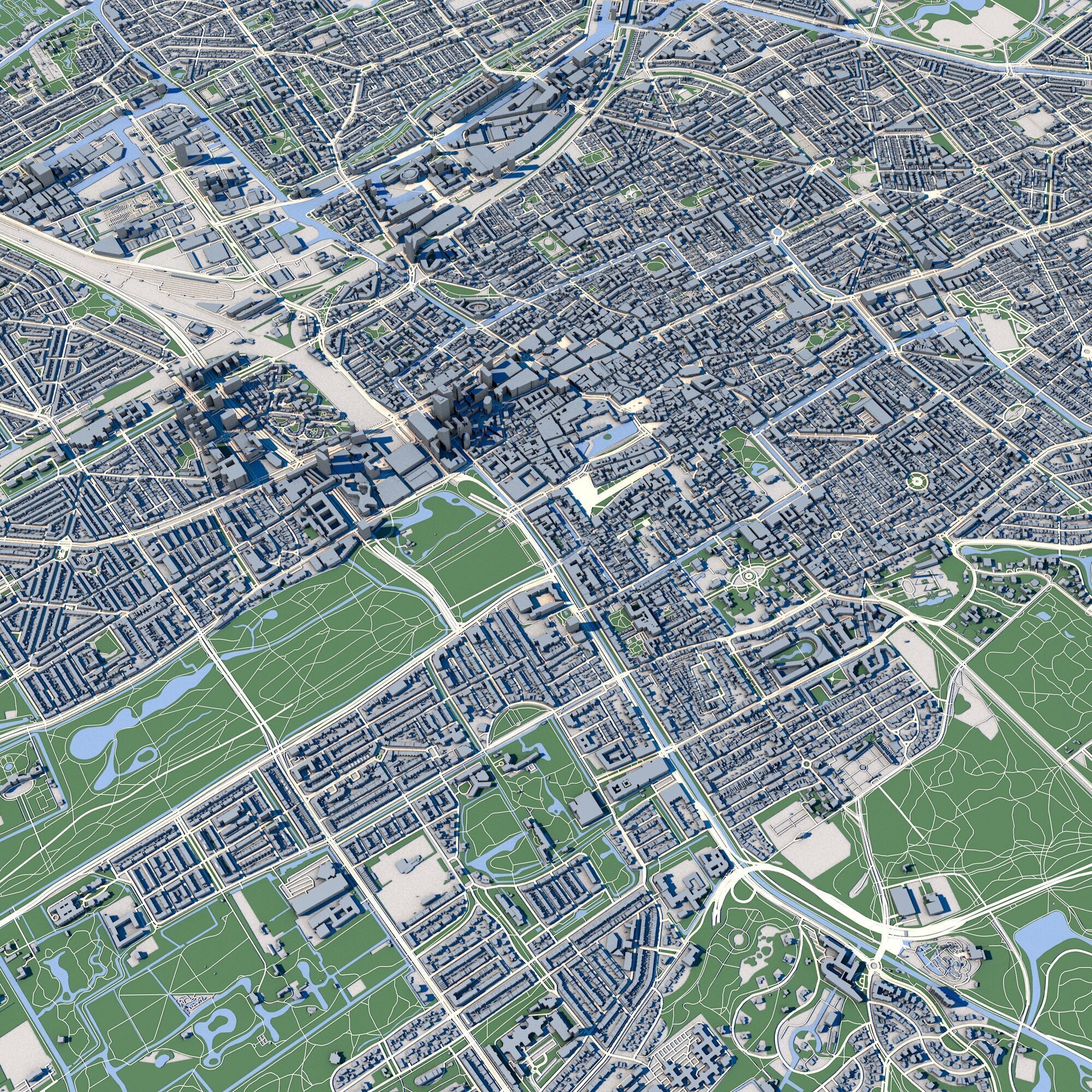The Hague City Netherlands 3D model_7