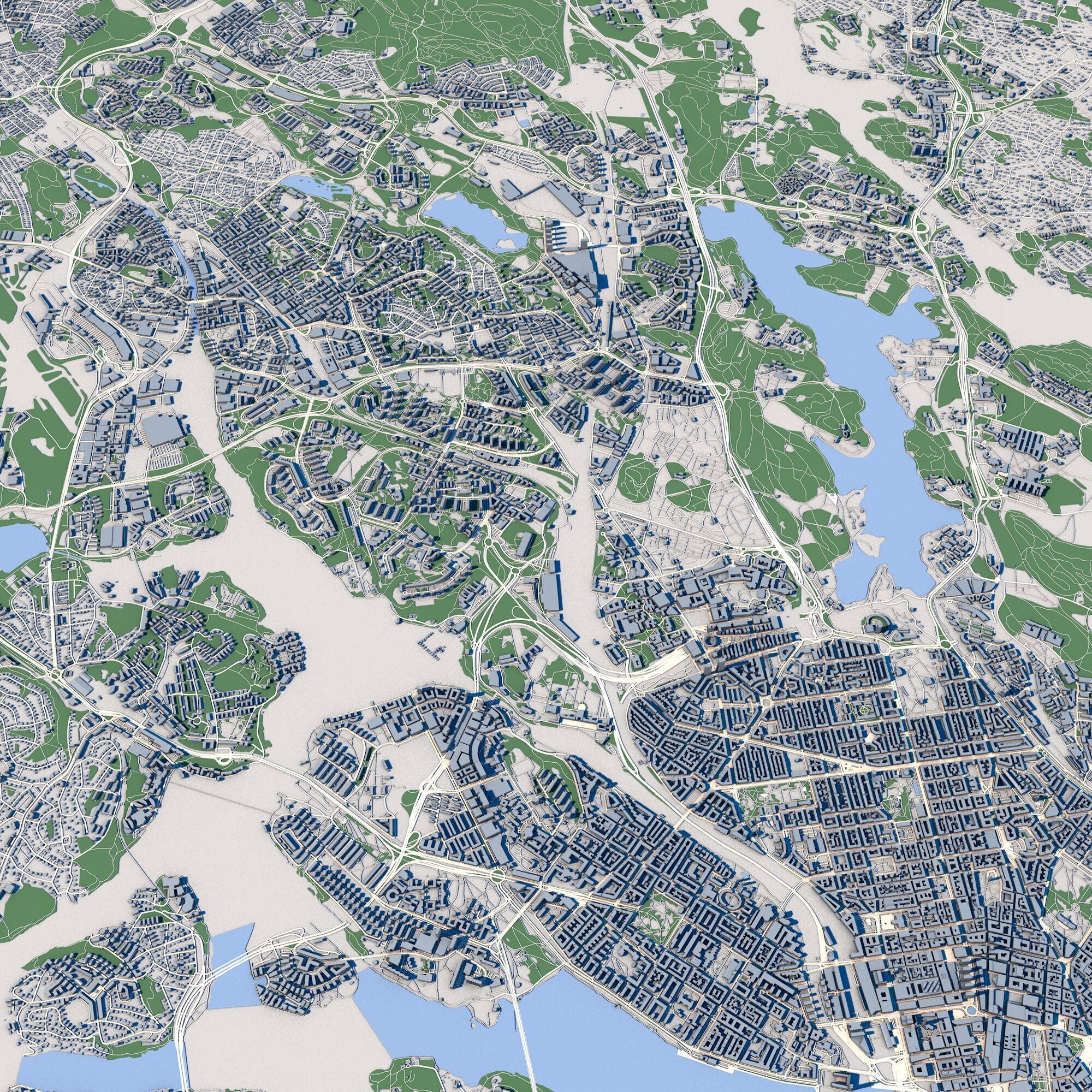 Stockholm City Sweden 3D model_4