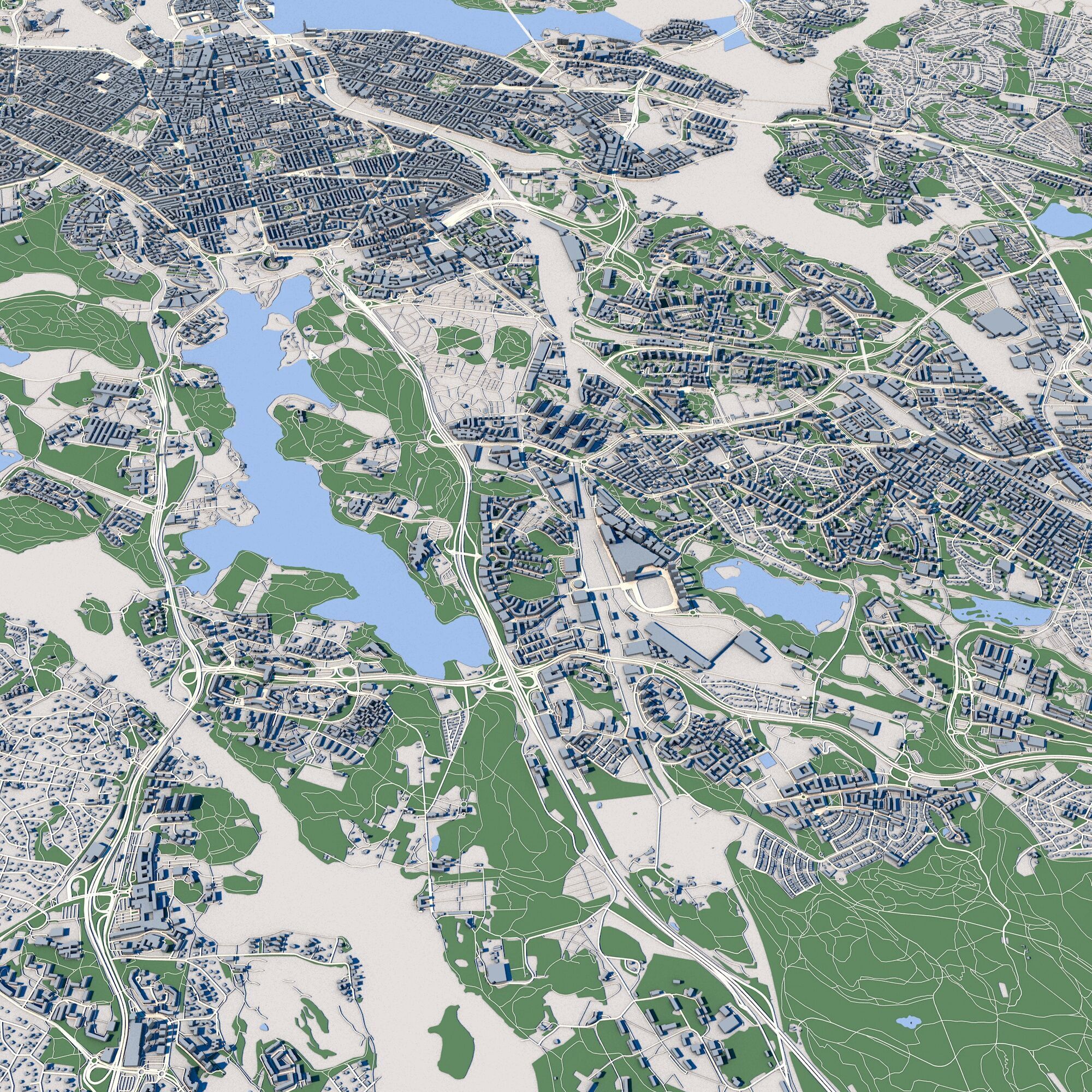 Stockholm City Sweden 3D model_7