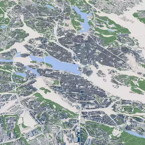 Stockholm City Sweden 3D model