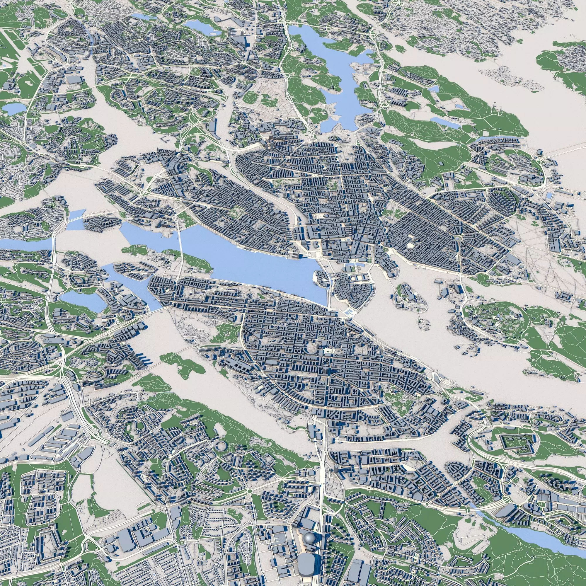 Stockholm City Sweden 3D model_0