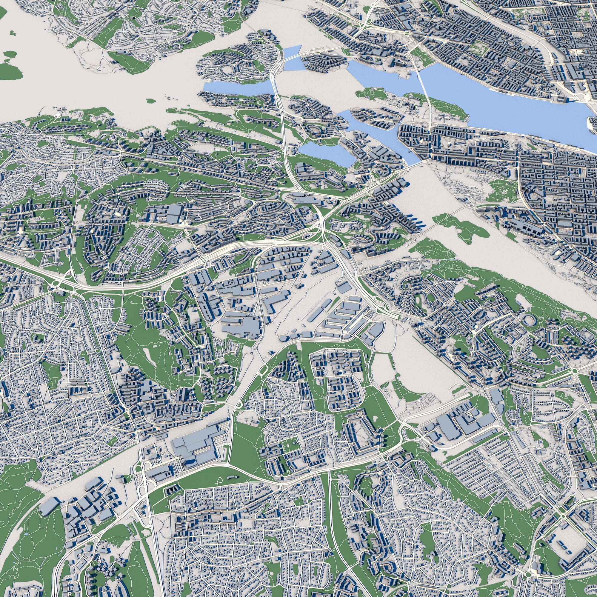 Stockholm City Sweden 3D model_3