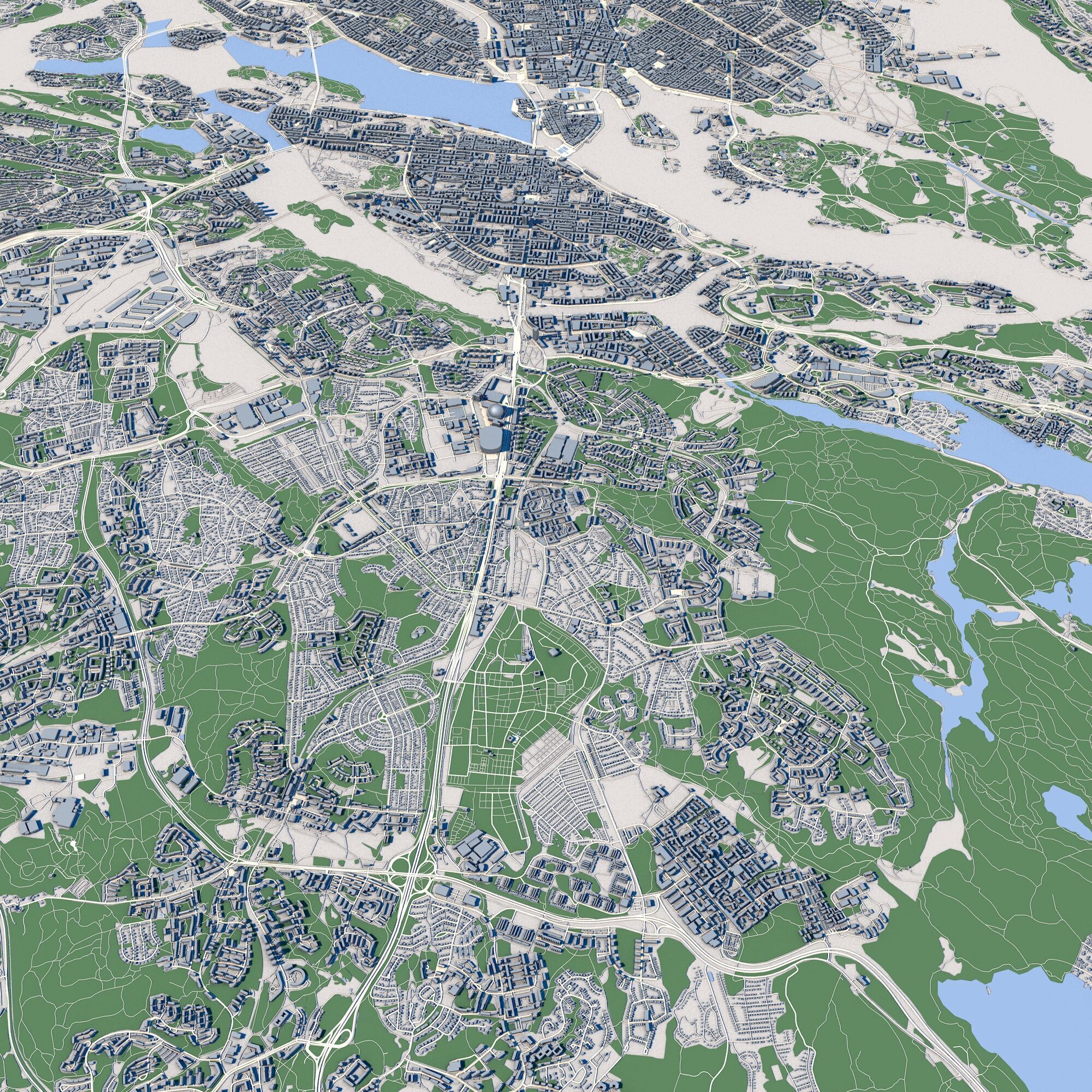 Stockholm City Sweden 3D model_2