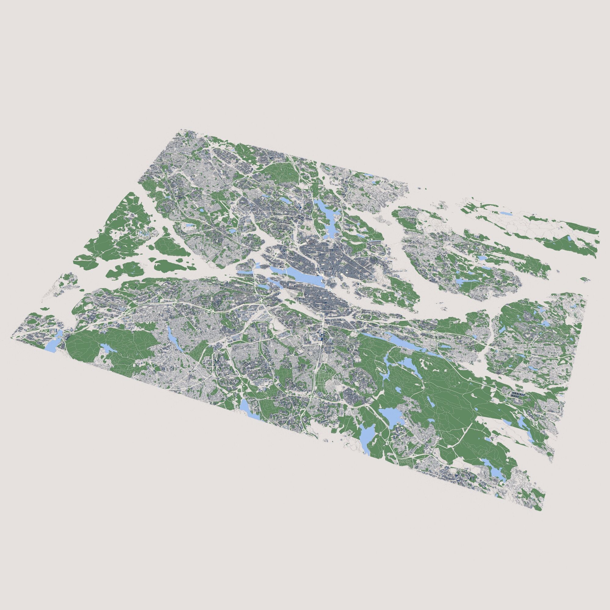 Stockholm City Sweden 3D model_1
