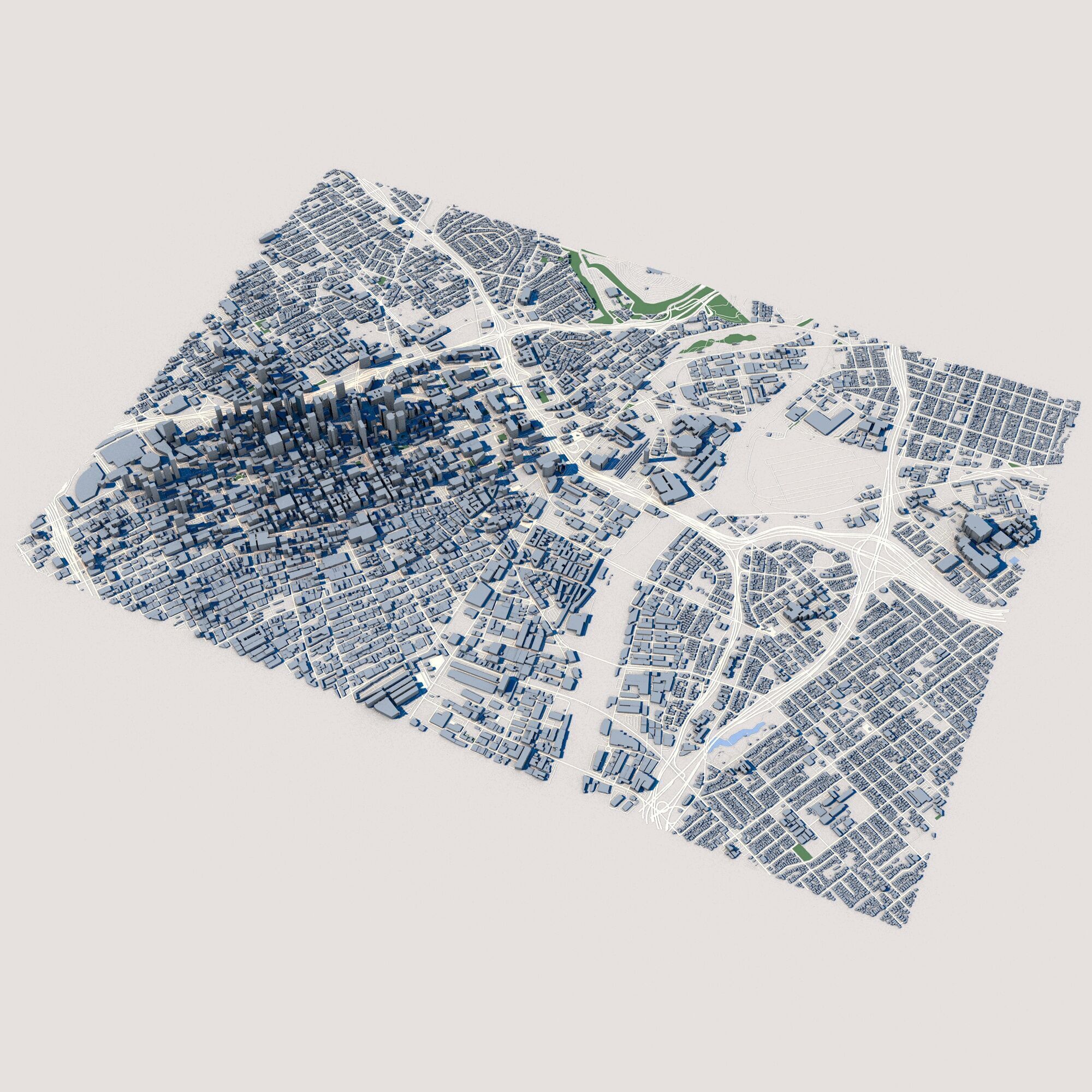 Los Angeles City California 3D model_1