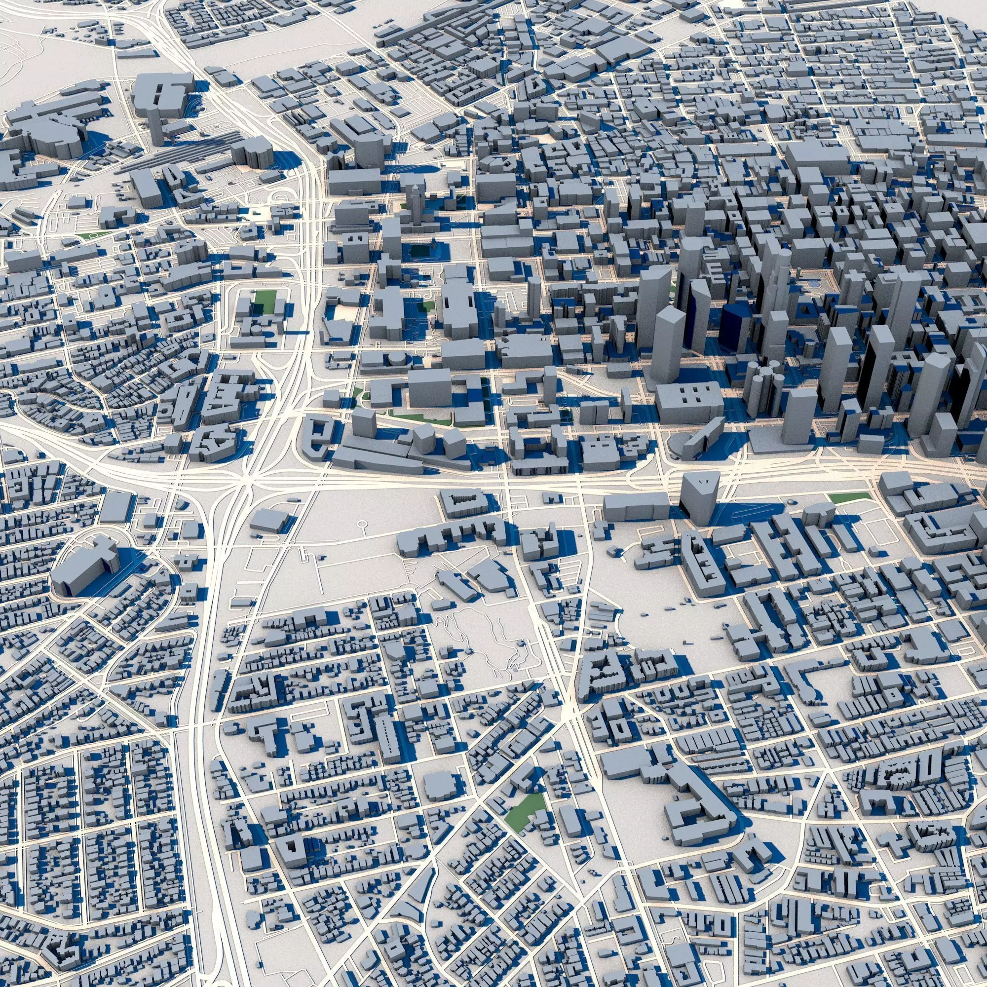 Los Angeles City California 3D model_0