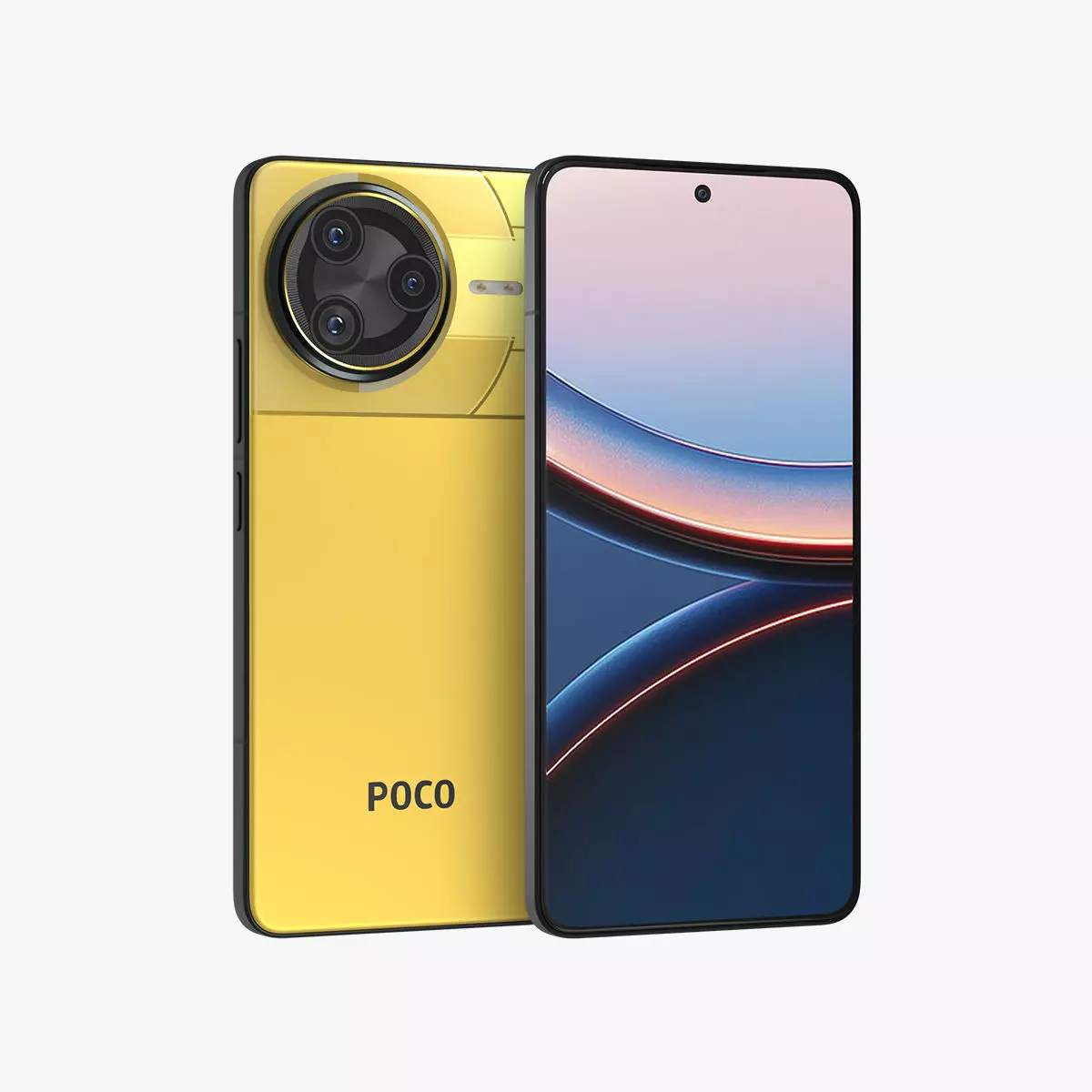 Xiaomi POCO F7 Ultra Yellow Low-poly 3D model