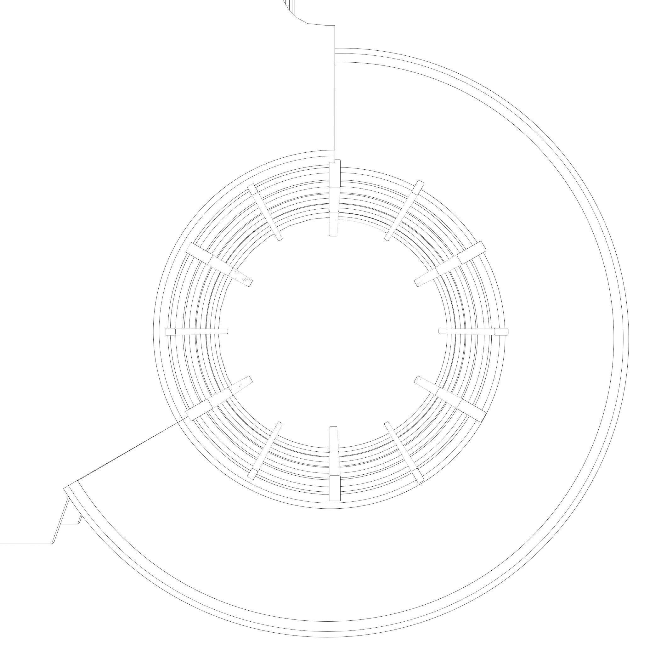 Parking garage building in structure 25-25 3D model_9