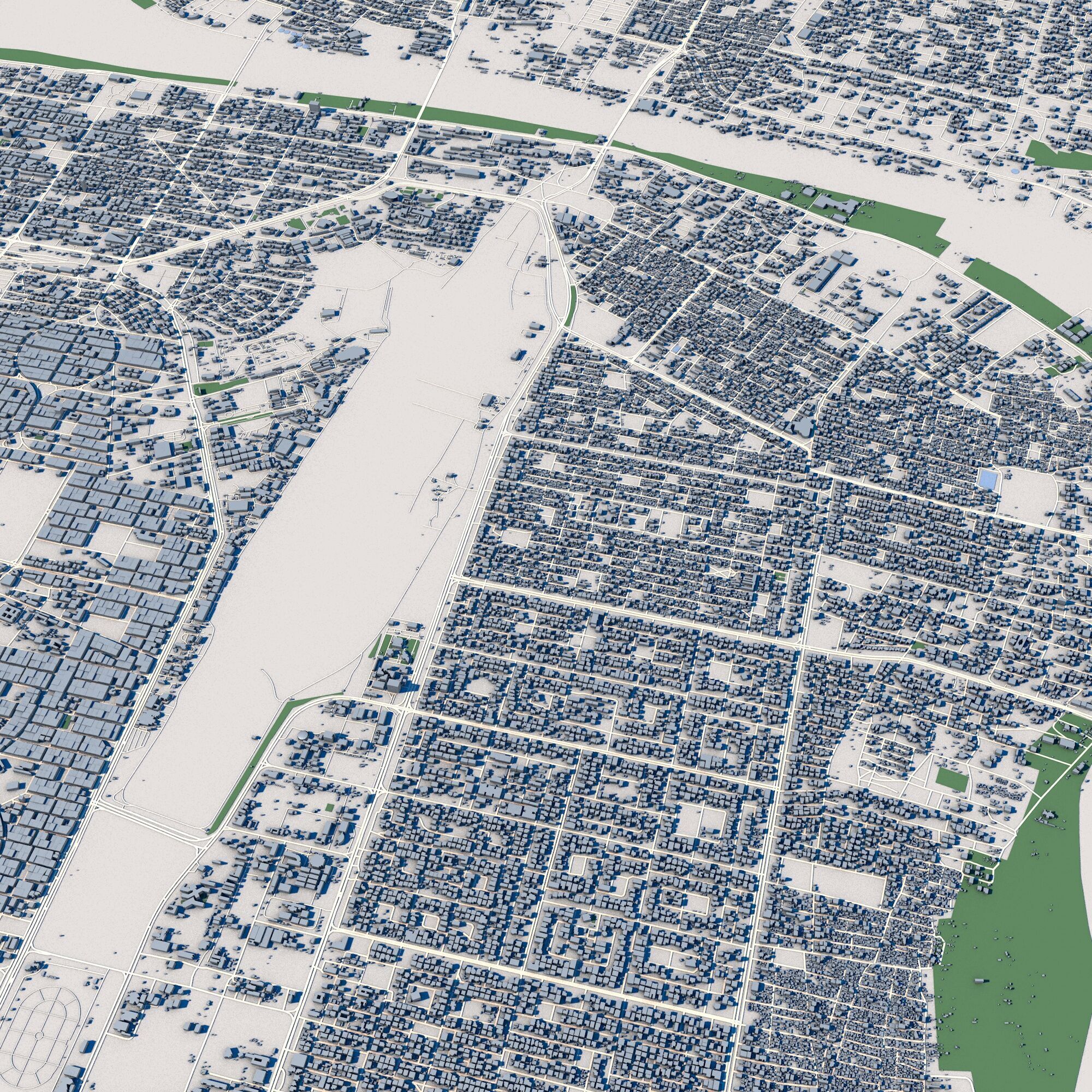 Khartoum City Sudan 3D model_2