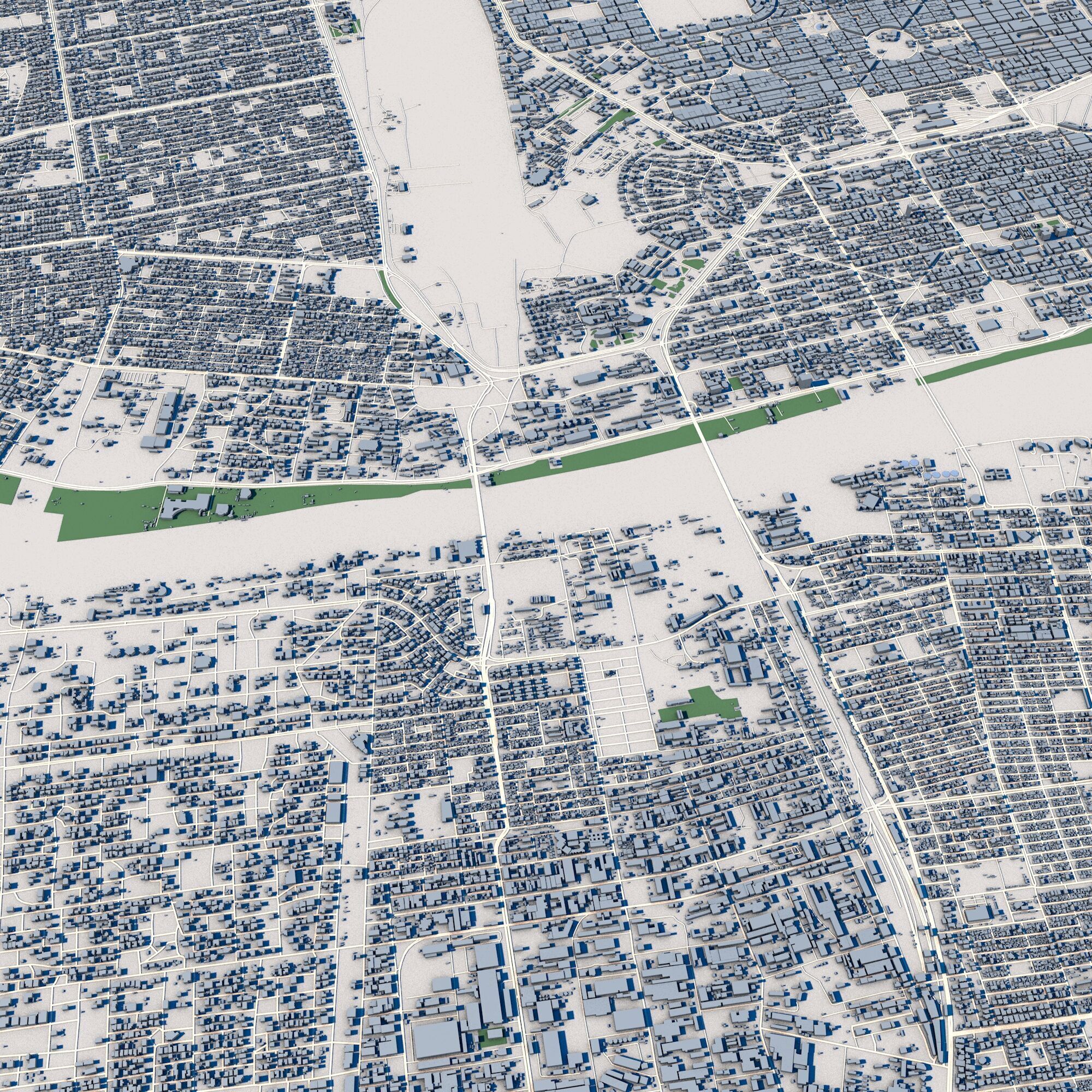 Khartoum City Sudan 3D model_5