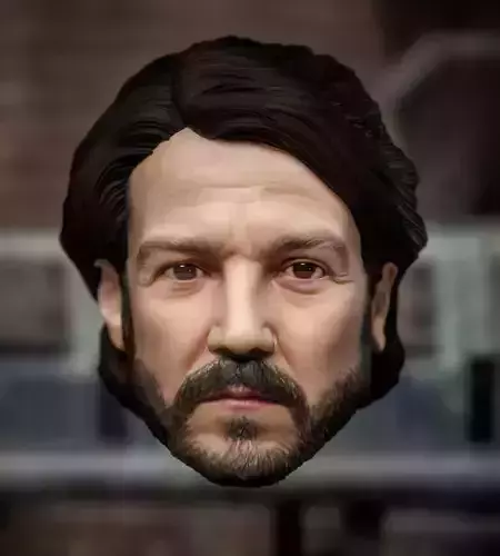 Andor Diego Luna as Cassian Andor Star Wars Rogue One head 3D print model
