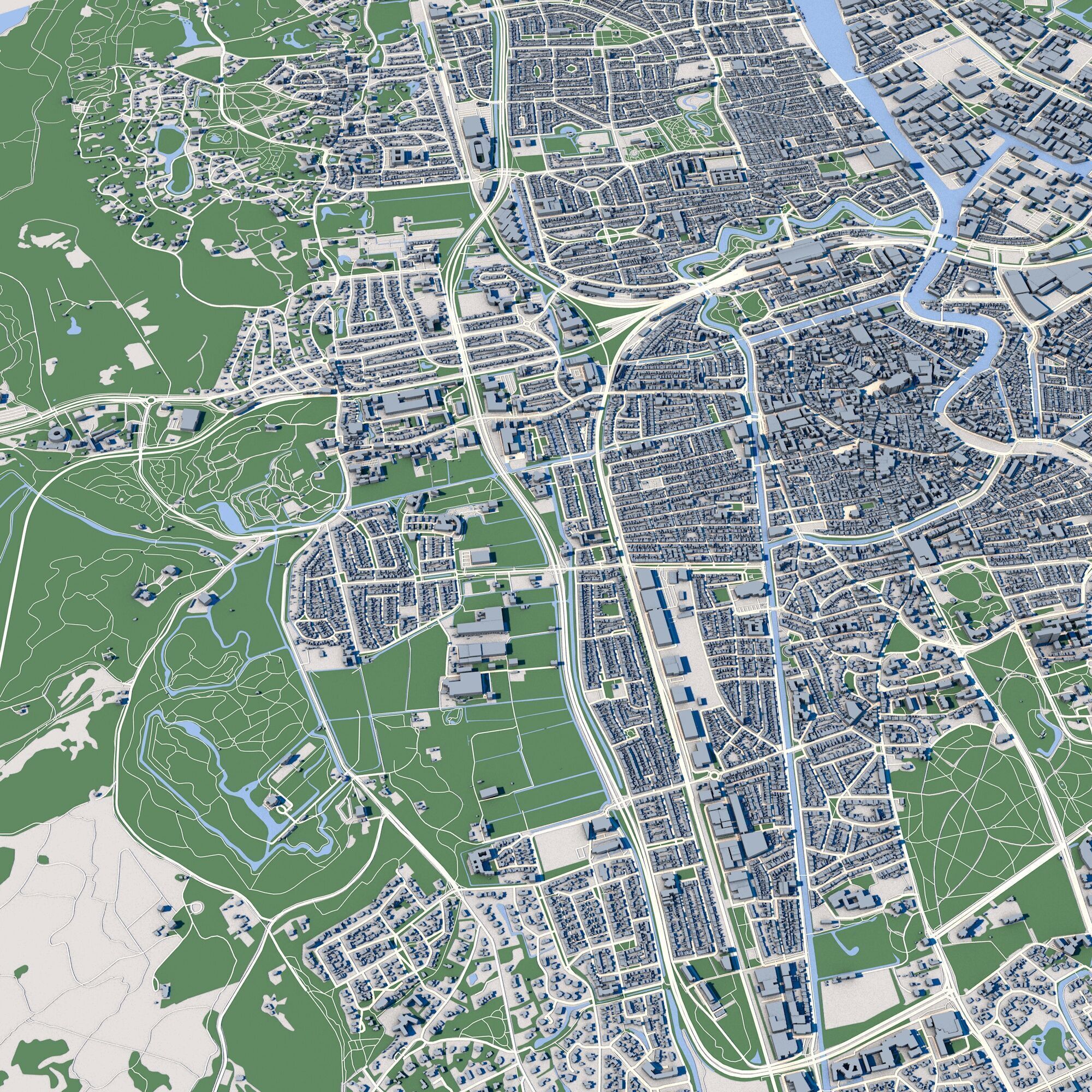 Haarlem City Netherlands 3D model_3