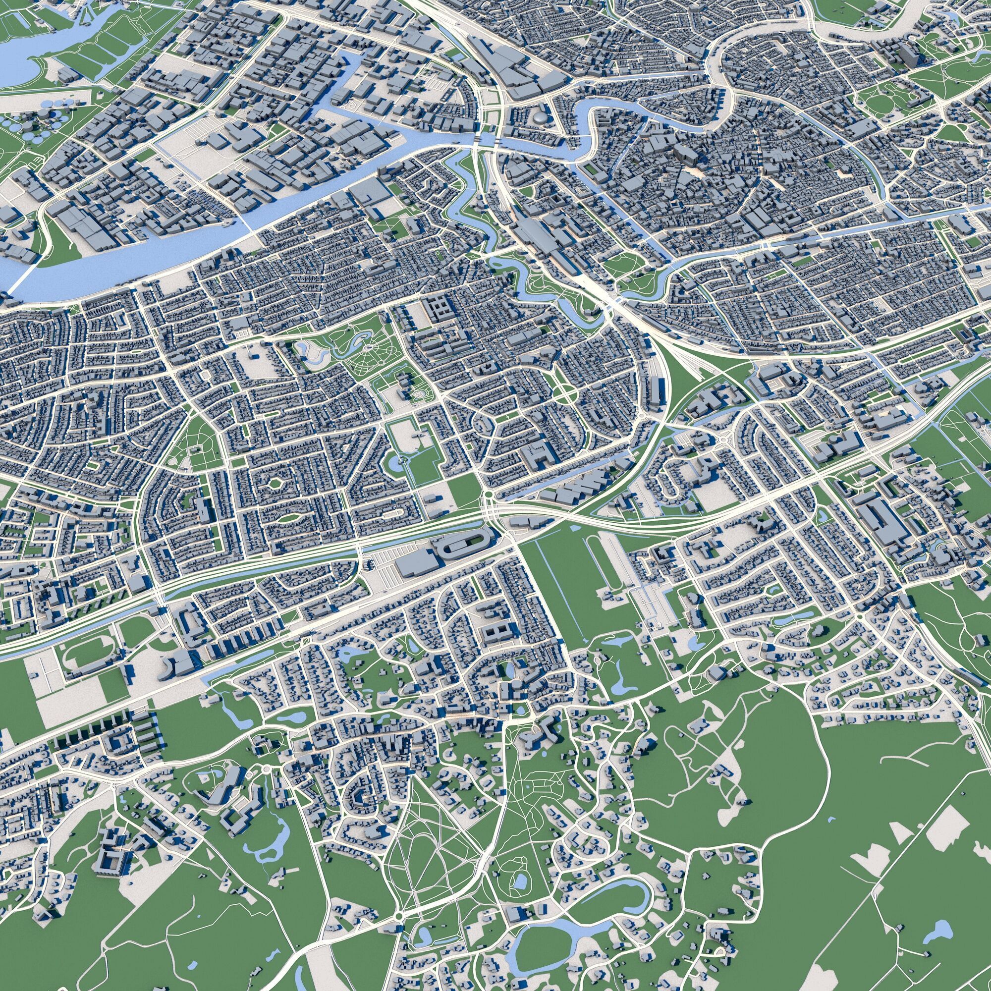 Haarlem City Netherlands 3D model_5
