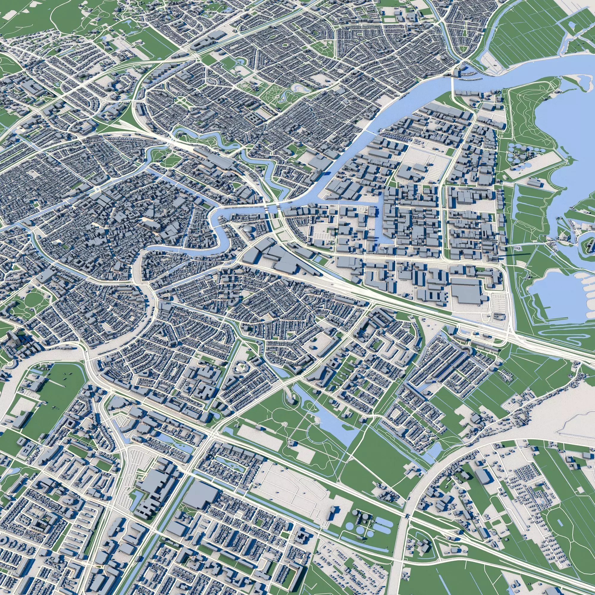 Haarlem City Netherlands 3D model_0