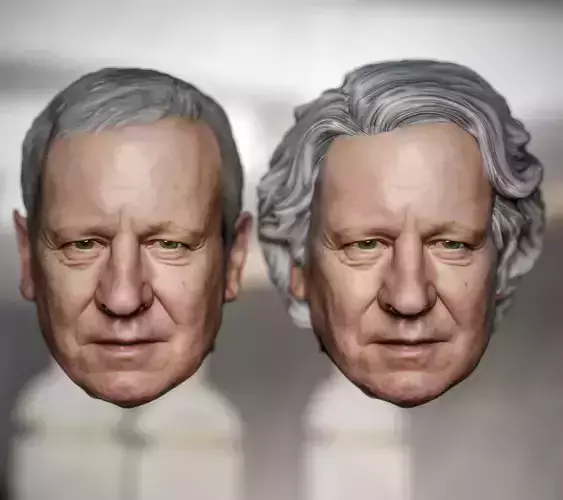 Andor Stellan Skarsgard as Luthen Rael Star Wars head 3D print model